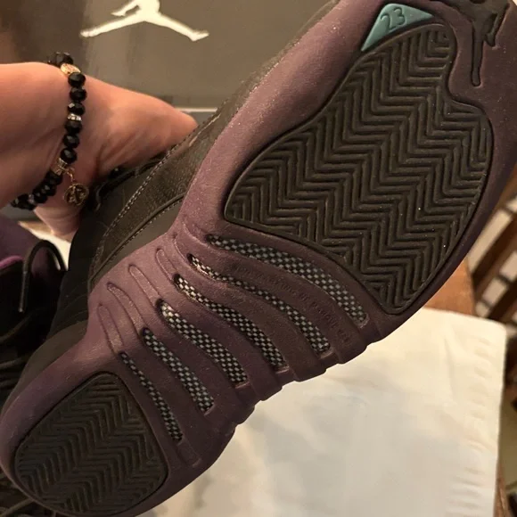 Jordan Women’s Sneakers in Black and Purple - Picture 3 of 4